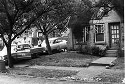 Street scene during investigation.